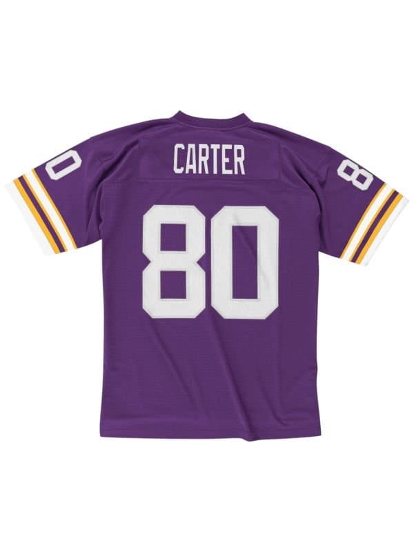 Cris Carter #80 Minnesota Vikings 1995 Legacy Throwback NFL Jersey Purple — view 1