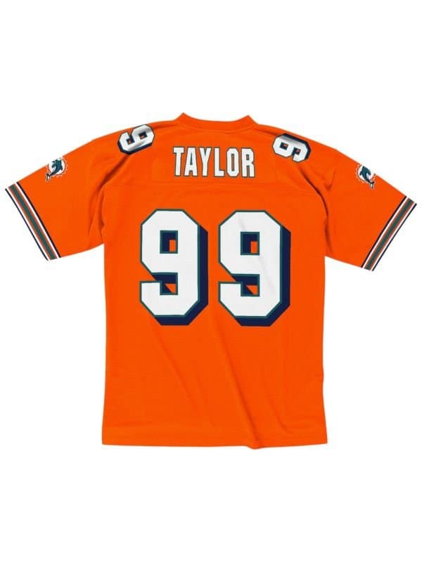 Jason Taylor #99 Miami Dolphins 2004 Legacy Throwback NFL Jersey Orange — view 1