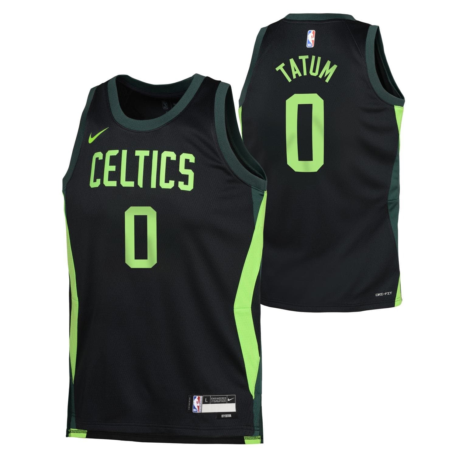 Jayson Tatum #0 Boston Celtics 2024-25 City Edition Nike Swingman NBA Jersey (YOUTH) — view 1
