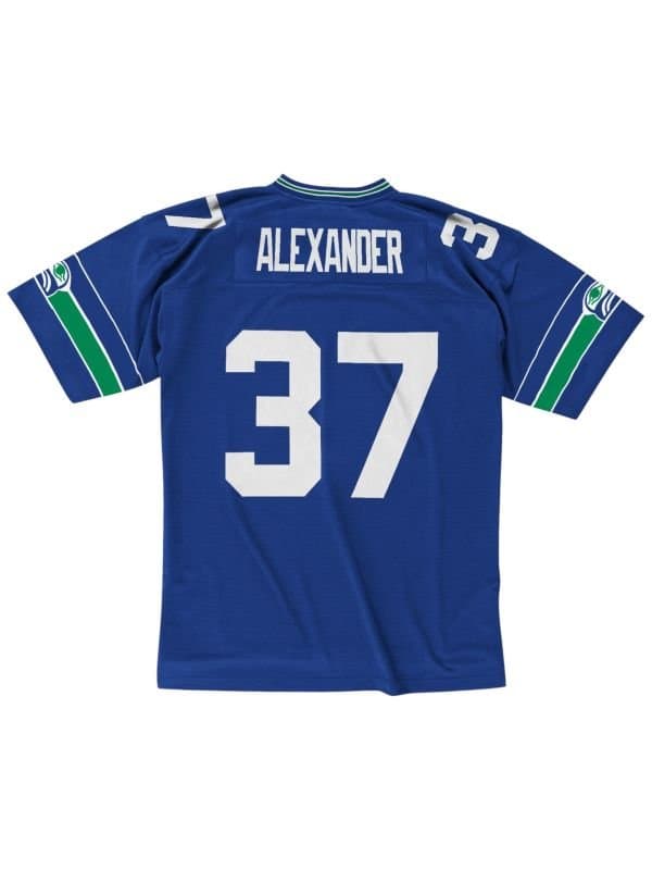Shaun Alexander #37 Seattle Seahawks 2000 Legacy Throwback NFL Jersey Blue — view 1