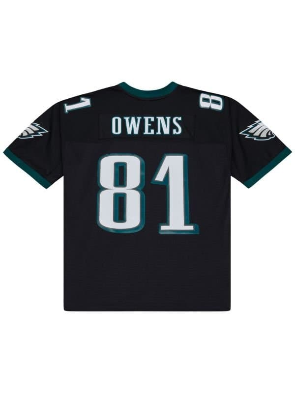 Terrell Owens #81 Philadelphia Eagles 2004 Legacy Throwback NFL Jersey Black — view 1