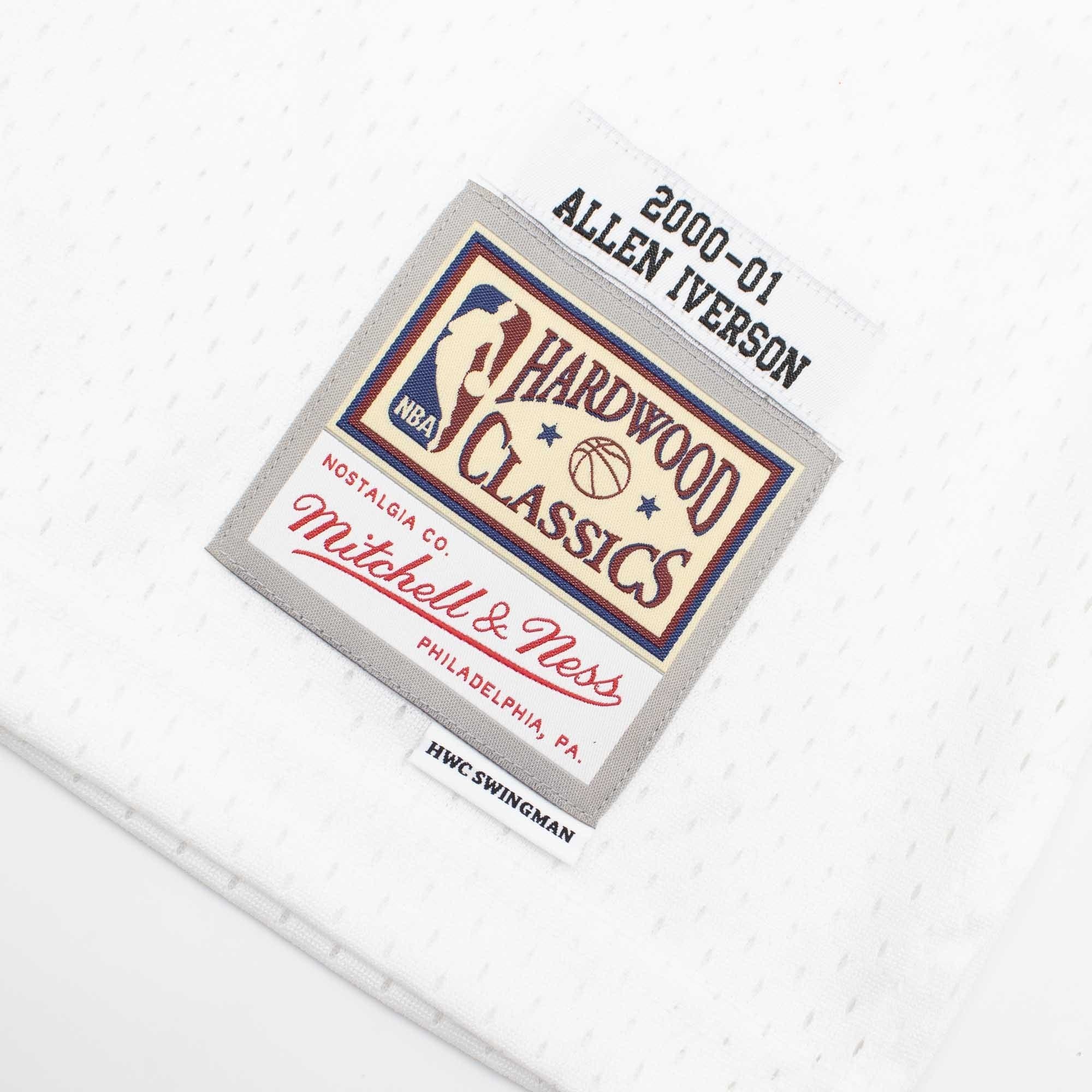 Allen Iverson #3 Philadelphia 76ers 2000-01 Mitchell & Ness Swingman NBA Jersey White thumbnail 3