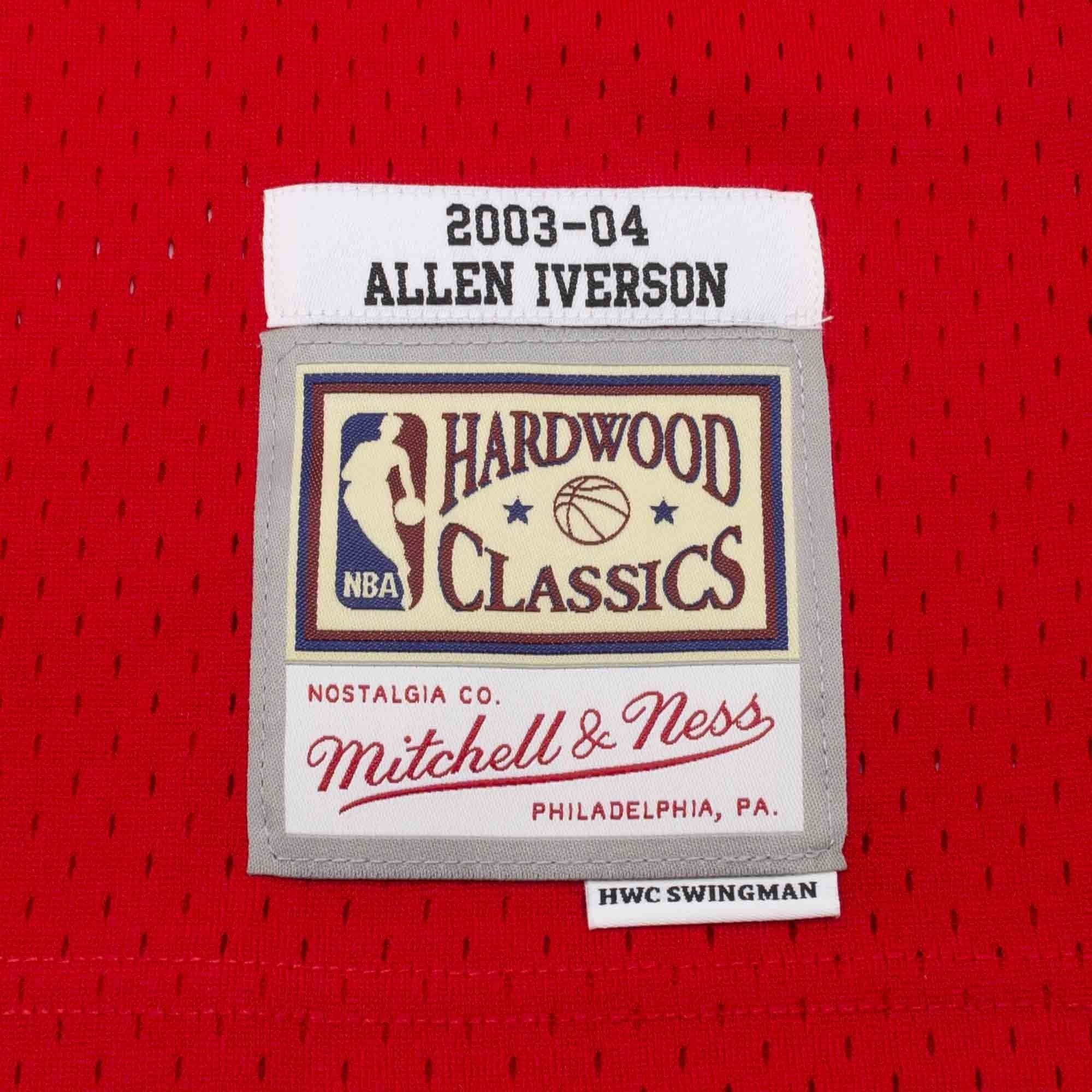 Allen Iverson #3 Philadelphia 76ers 2003-04 PHILA Mitchell & Ness Swingman NBA Jersey thumbnail 3