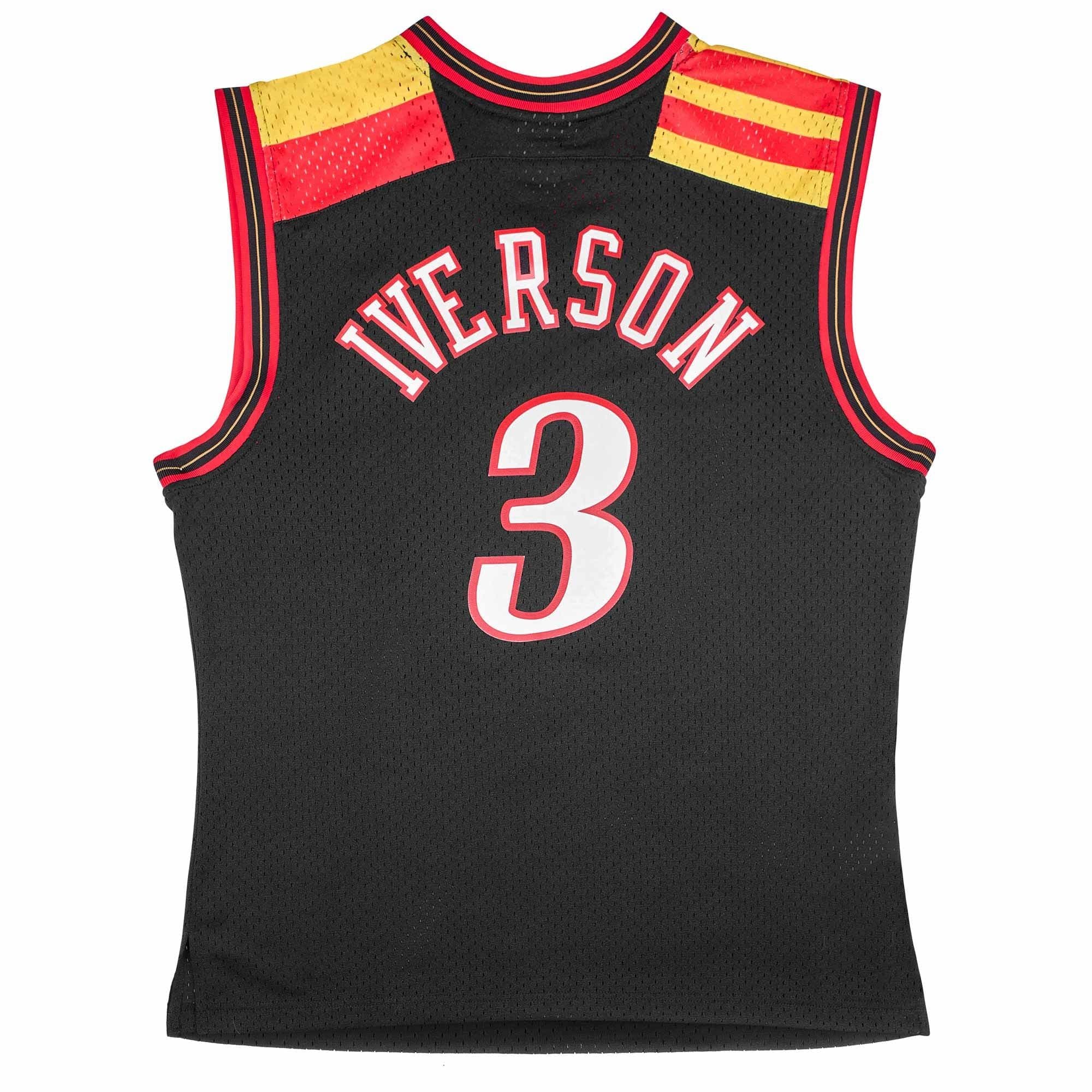 Allen Iverson #3 Philadelphia 76ers 2006 Barcelona Mitchell & Ness Swingman NBA Jersey thumbnail 2