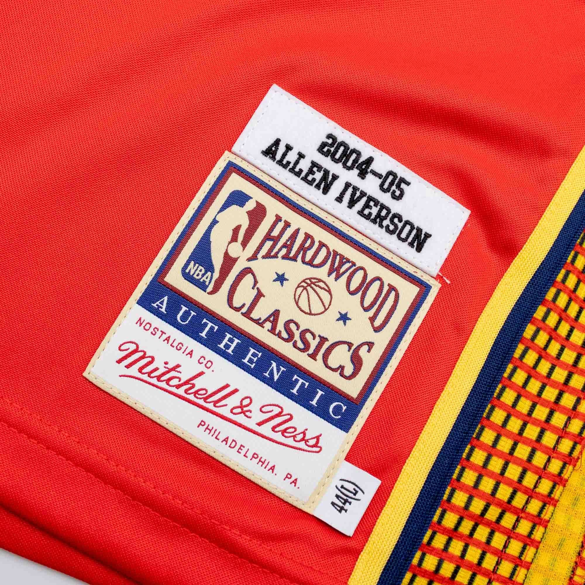 Allen Iverson #3 Syracuse Nationals 2004-05 Mitchell & Ness Authentic NBA Jersey Red thumbnail 3