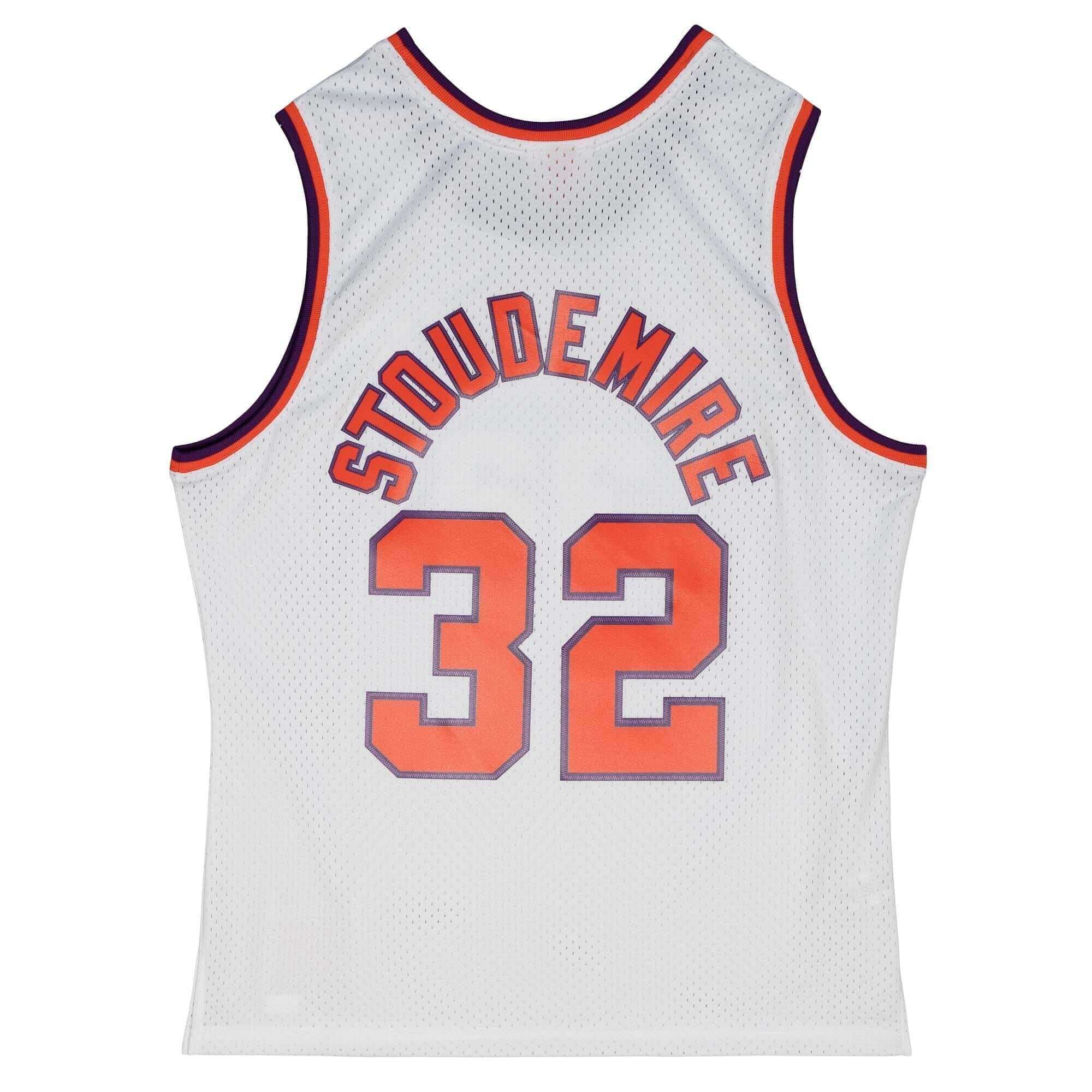 Amar'e Stoudemire #32 Phoenix Suns 2002-03 Mitchell & Ness Swingman NBA Jersey White thumbnail 2