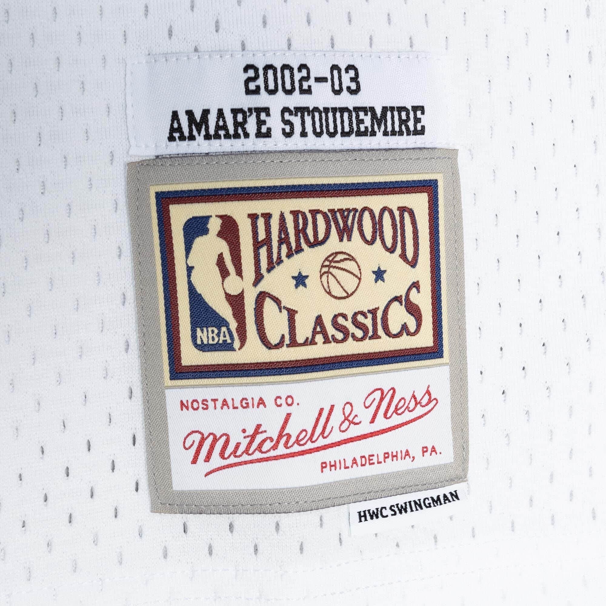 Amar'e Stoudemire #32 Phoenix Suns 2002-03 Mitchell & Ness Swingman NBA Jersey White thumbnail 3