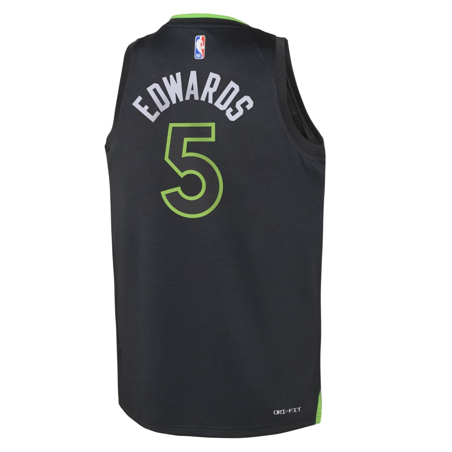 Anthony Edwards #5 Minnesota Timberwolves Swingman NBA Jersey Dark Gray (YOUTH) thumbnail 3