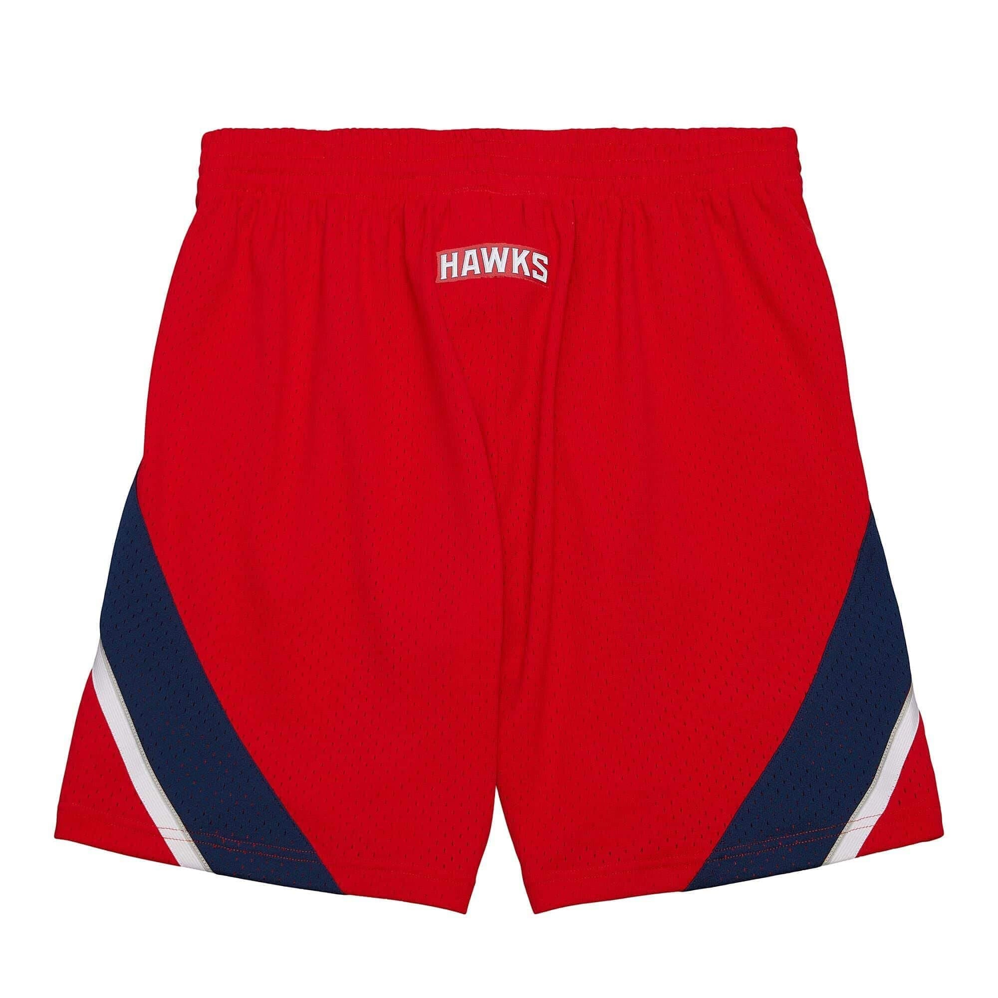 Atlanta Hawks 2013-14 Mitchell & Ness Alternate Swingman NBA Shorts Red thumbnail 2