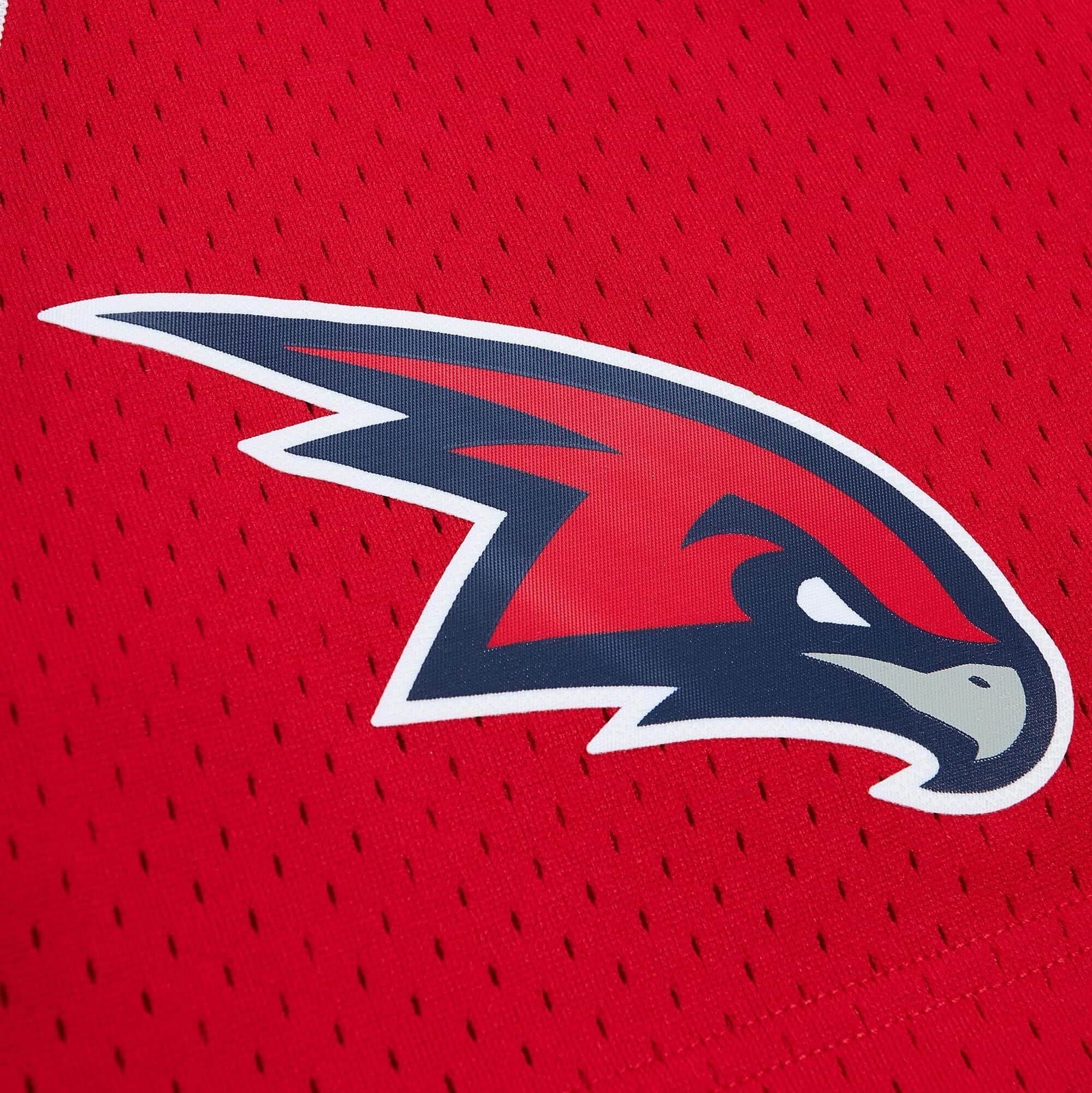 Atlanta Hawks 2013-14 Mitchell & Ness Alternate Swingman NBA Shorts Red thumbnail 3