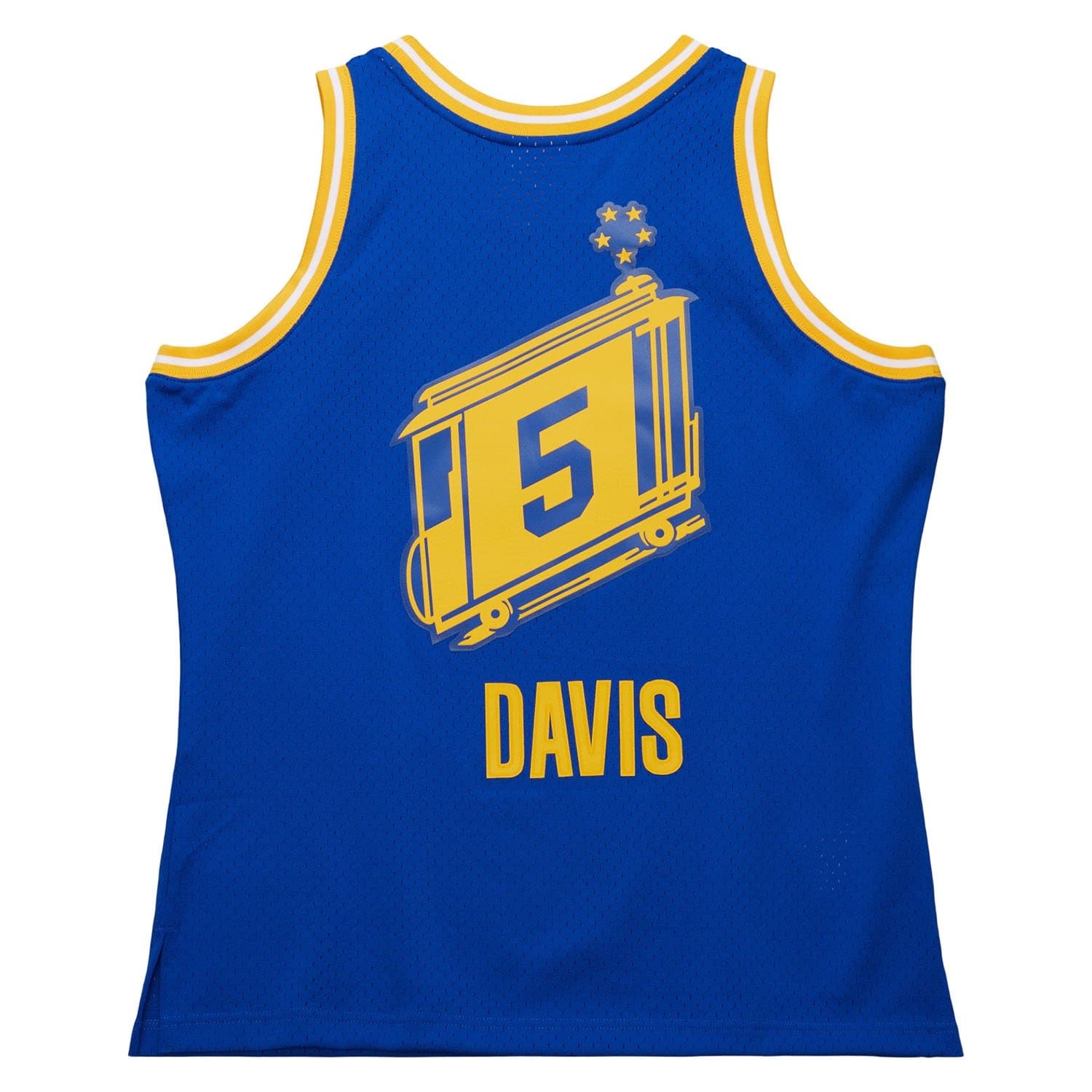 Baron Davis #5 Golden State Warriors 2004-05 Swingman NBA Jersey Blue thumbnail 2