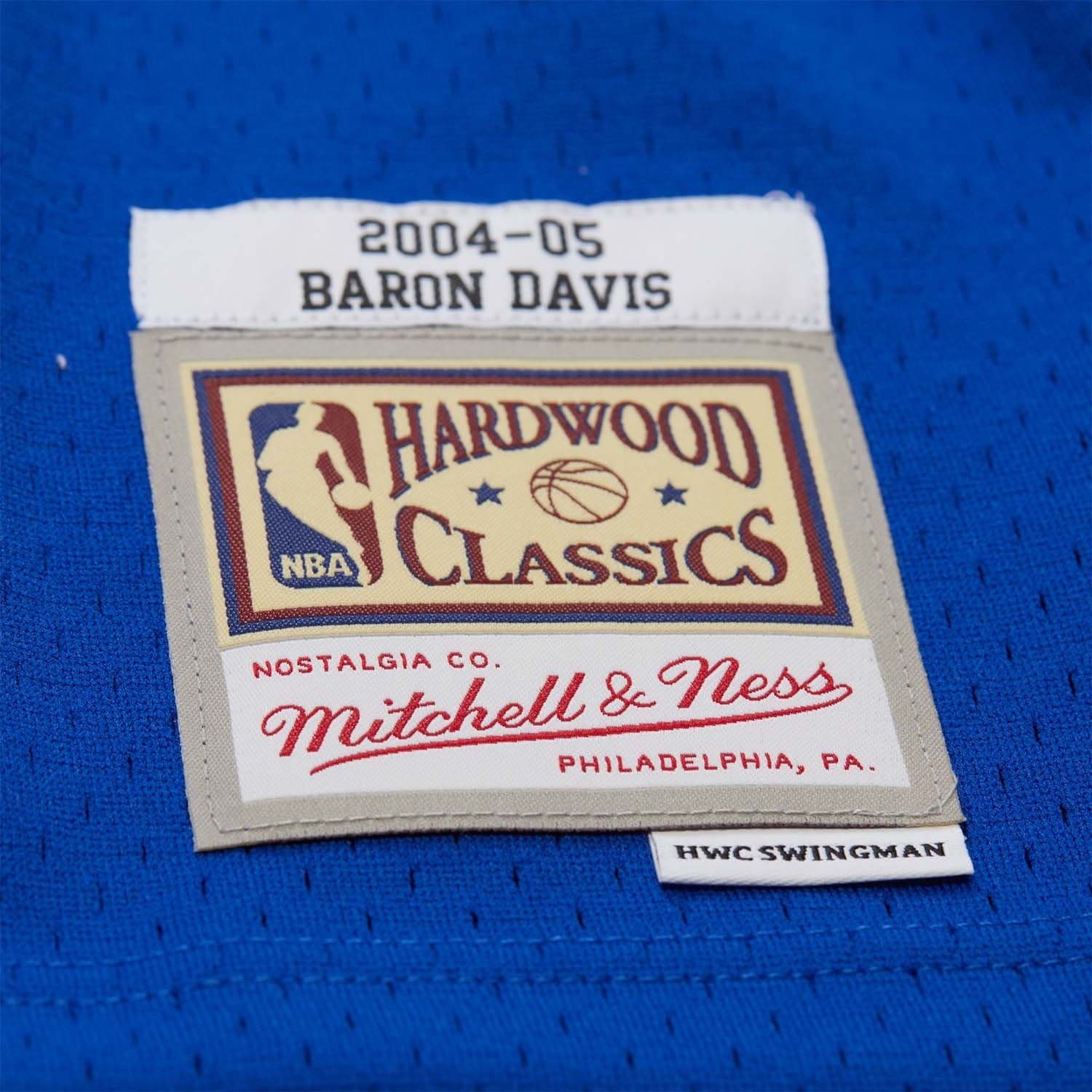 Baron Davis #5 Golden State Warriors 2004-05 Swingman NBA Jersey Blue thumbnail 3