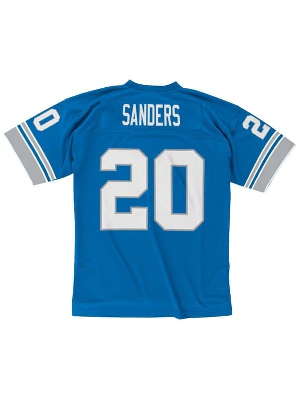 Barry Sanders #20 Detroit Lions Legacy Throwback NFL Jersey Blue — view 1