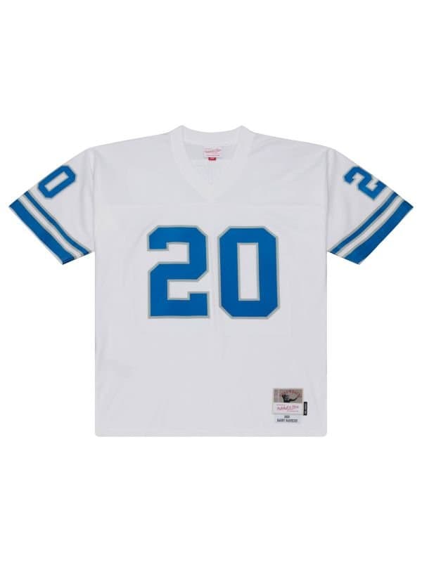 Barry Sanders #20 Detroit Lions 1989 Legacy Throwback NFL Jersey White thumbnail 2