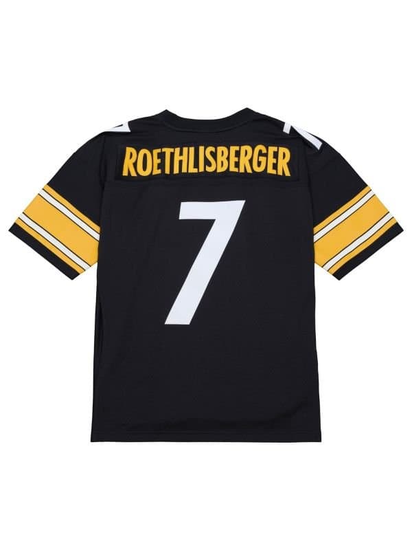 Ben Roethlisberger #7 Pittsburgh Steelers 2004 Legacy Throwback NFL Jersey Black — view 1