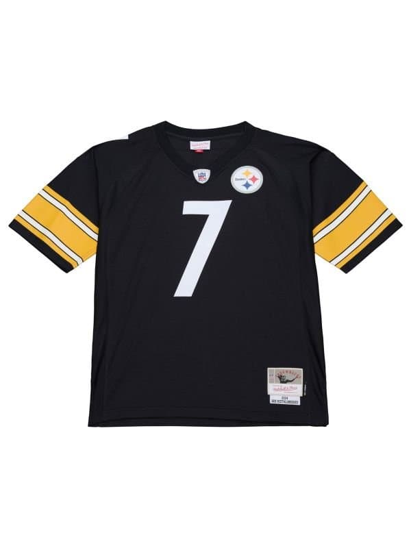 Ben Roethlisberger #7 Pittsburgh Steelers 2004 Legacy Throwback NFL Jersey Black thumbnail 2