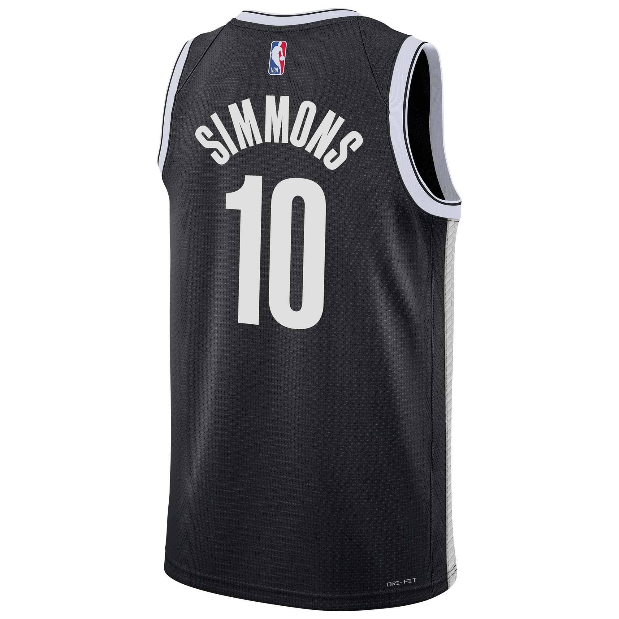 Ben Simmons #10 Brooklyn Nets Nike Icon Swingman NBA Jersey (YOUTH) thumbnail 3