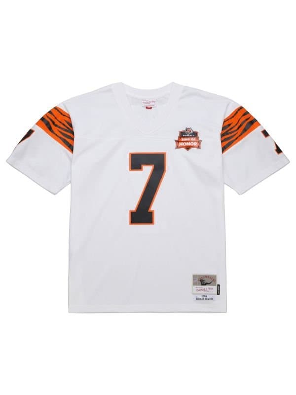 Boomer Esiason #7 Cincinnati Bengals 1984 Legacy Ring of Honor NFL Jersey White — view 1