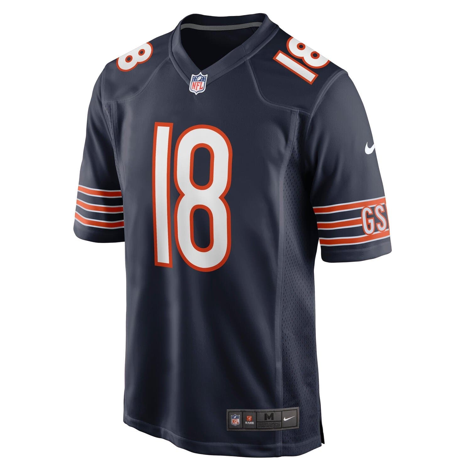 Caleb Williams #18 Chicago Bears Game NFL Jersey Navy thumbnail 2
