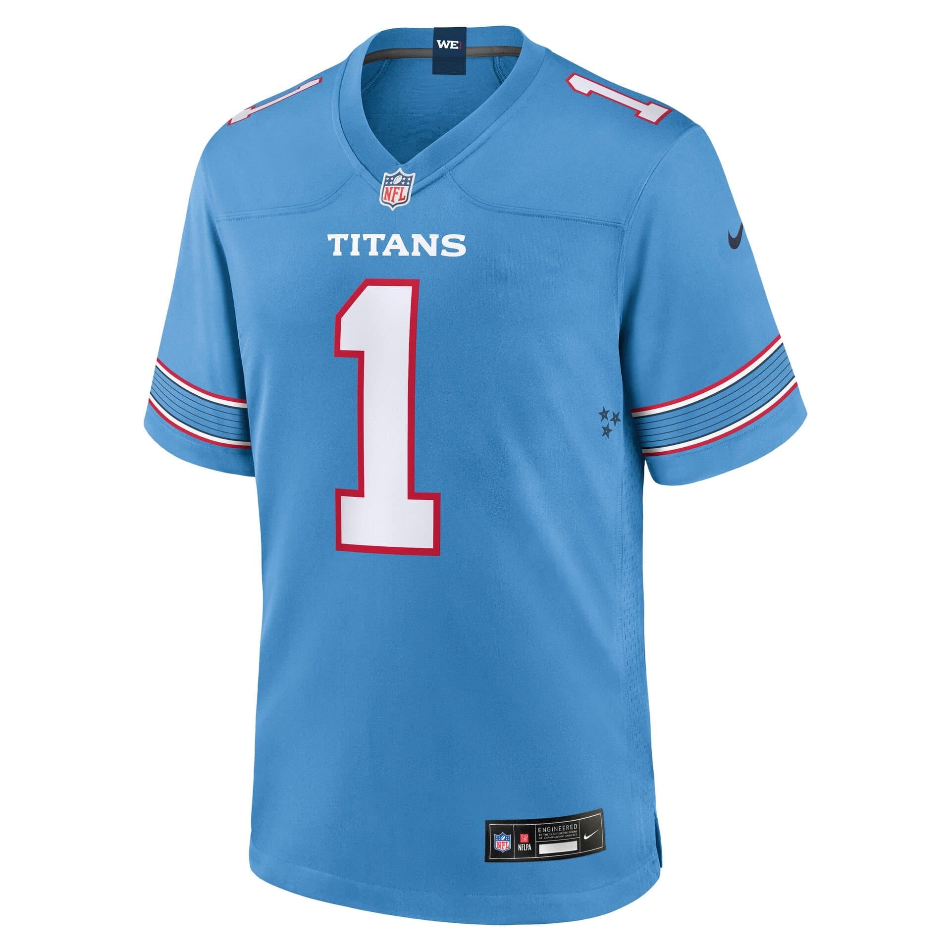 Cam Ward #1 Tennessee Titans 2026 Game NFL Jersey Blue thumbnail 2