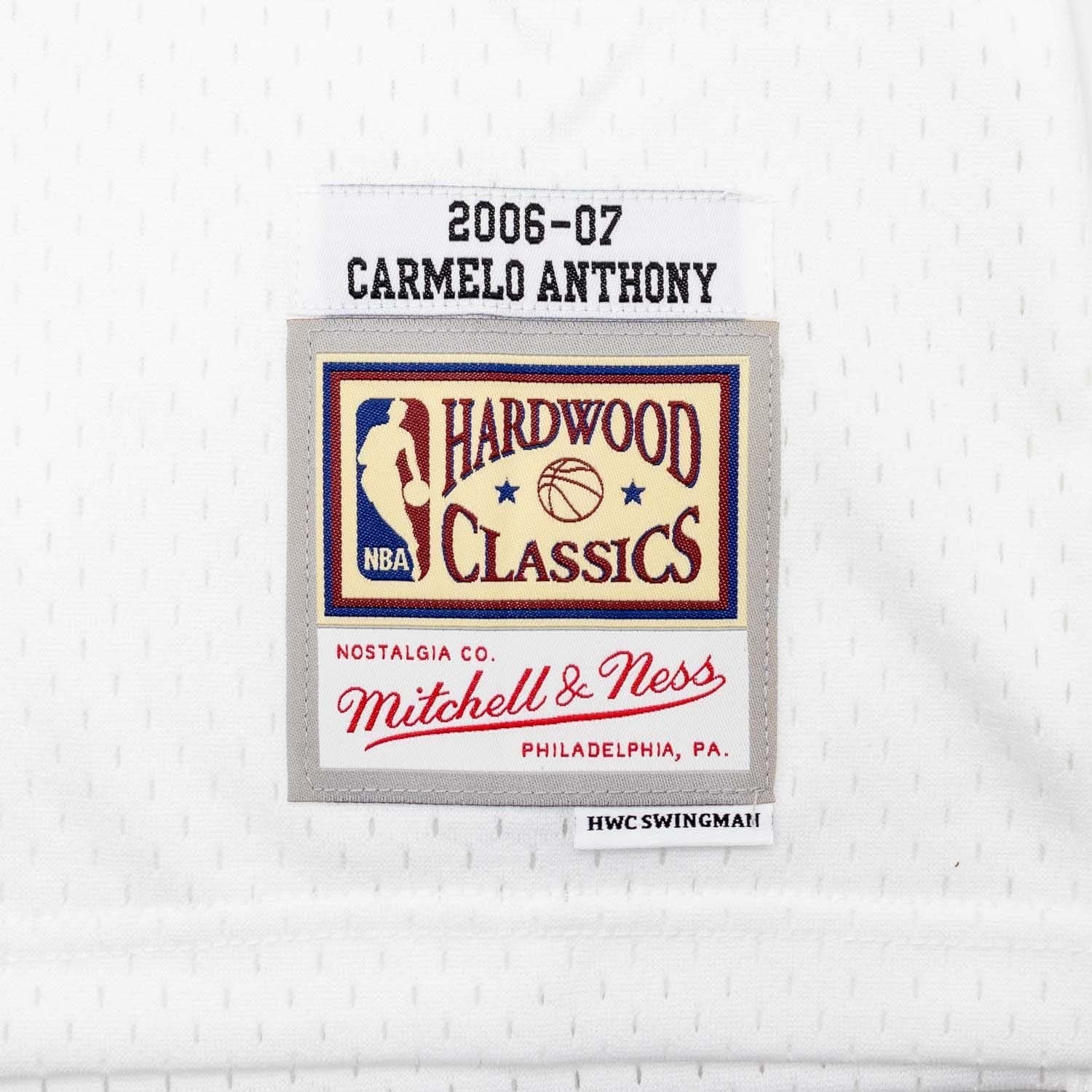 Carmelo Anthony #15 Denver Nuggets 2006-07 Mitchell & Ness Swingman NBA Jersey White thumbnail 3