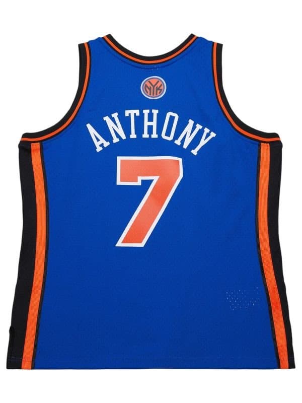Carmelo Anthony #7 New York Knicks 2010 Swingman NBA Jersey Blue thumbnail 2
