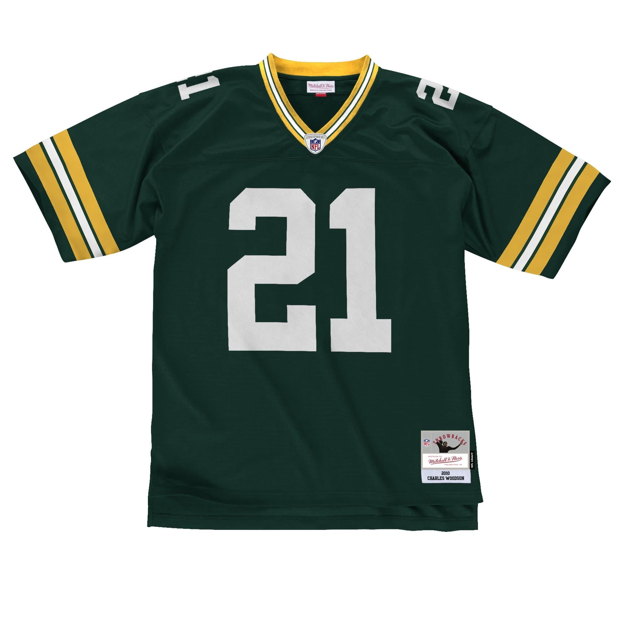 Charles Woodson #21 Green Bay Packers Legacy Throwback NFL Jersey Green — view 1