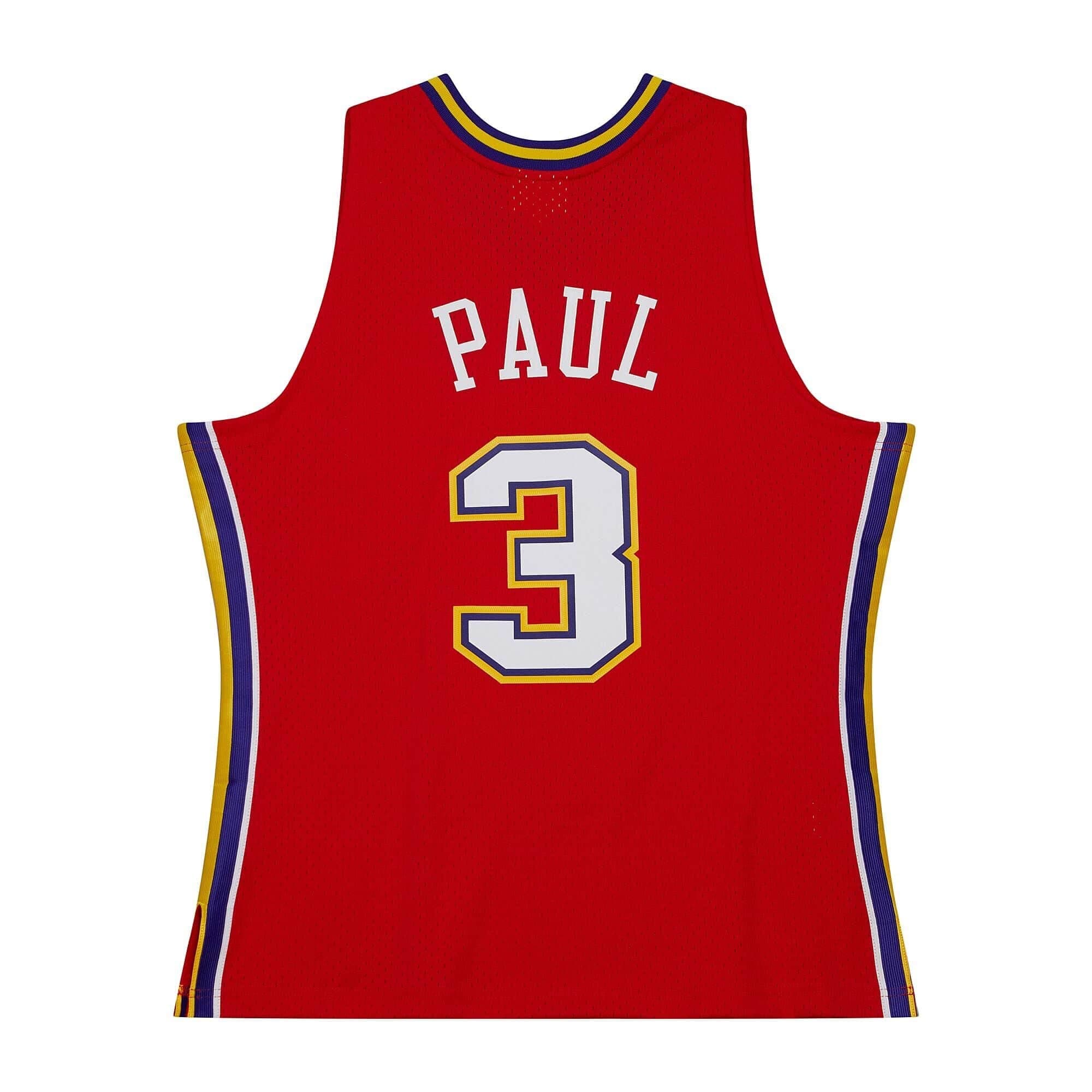 Chris Paul #3 Oklahoma City Hornets 2006-07 Mitchell & Ness Swingman NBA Jersey Red thumbnail 2