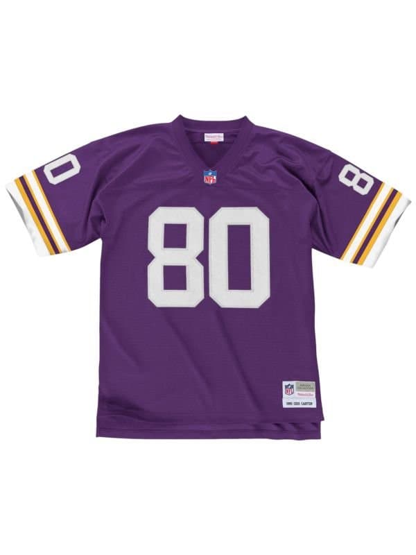 Cris Carter #80 Minnesota Vikings 1995 Legacy Throwback NFL Jersey Purple thumbnail 2