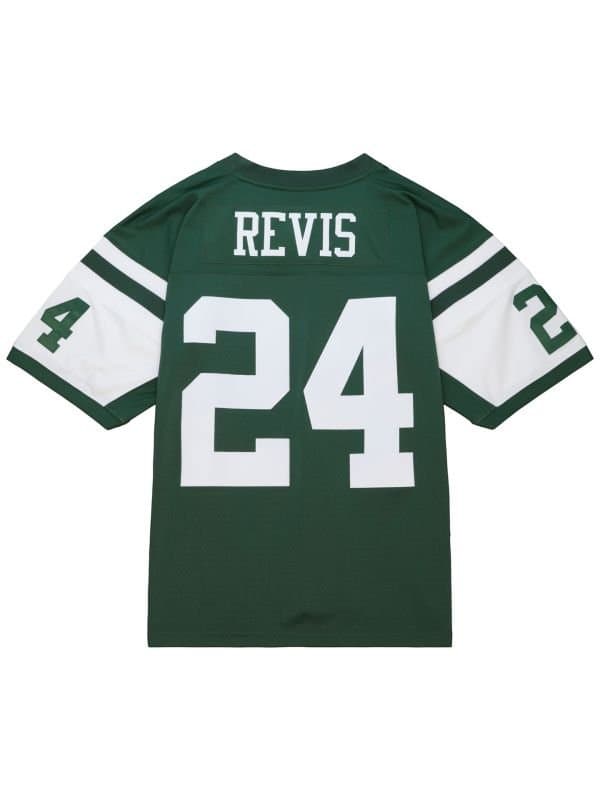 Darrelle Revis #24 New York Jets 2009 Legacy Throwback NFL Jersey Green — view 1