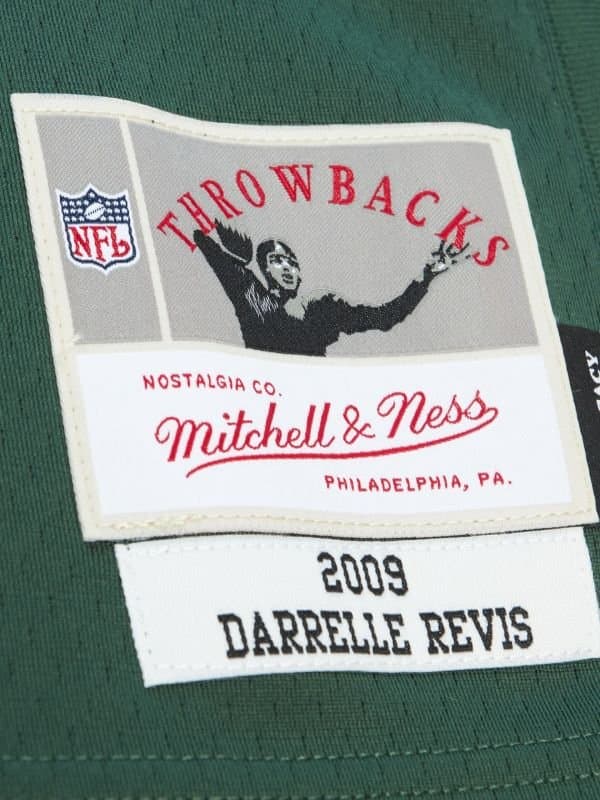 Darrelle Revis #24 New York Jets 2009 Legacy Throwback NFL Jersey Green thumbnail 3