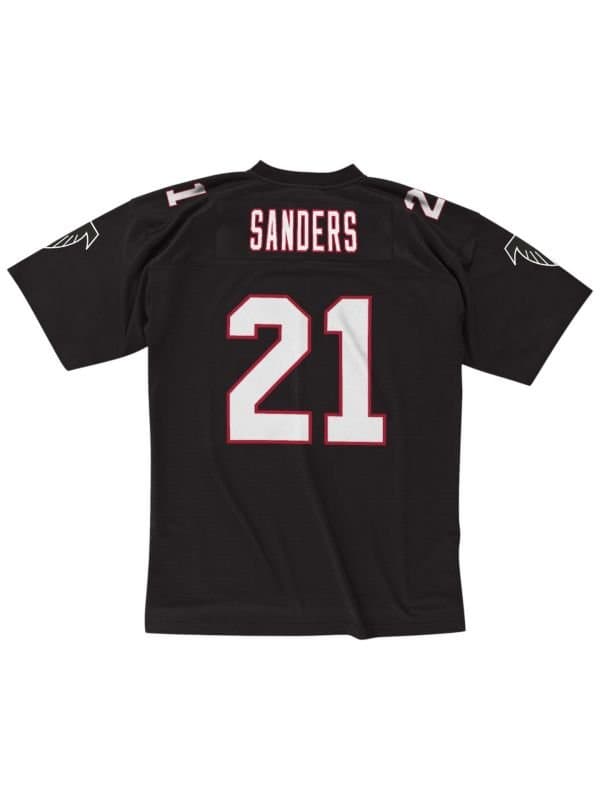 Deion Sanders #21 Atlanta Falcons 1992 Legacy Throwback NFL Jersey Black — view 1