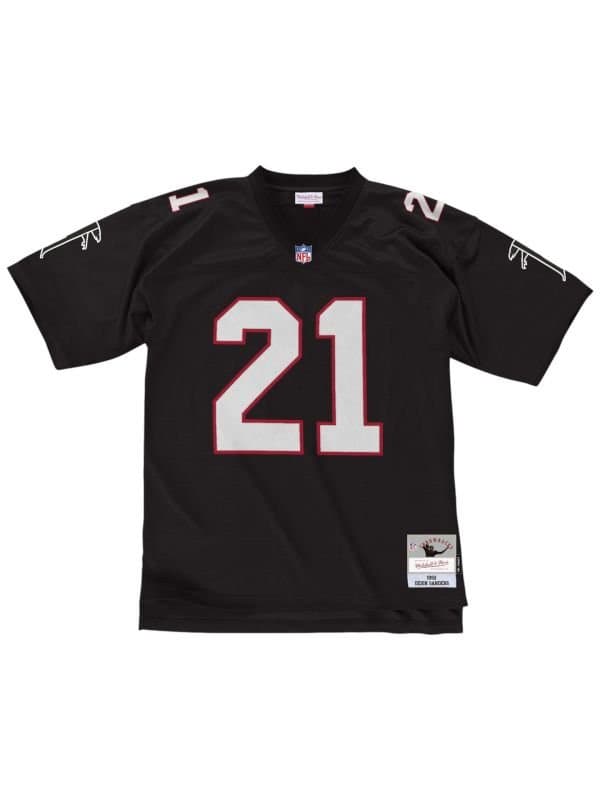 Deion Sanders #21 Atlanta Falcons 1992 Legacy Throwback NFL Jersey Black thumbnail 2