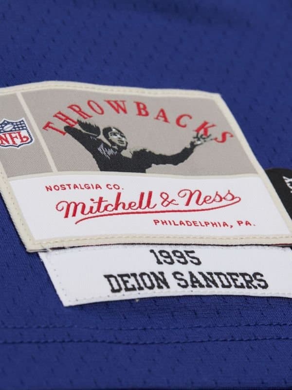 Deion Sanders #21 Dallas Cowboys 1995 Legacy Super Bowl XXX NFL Jersey Navy thumbnail 3