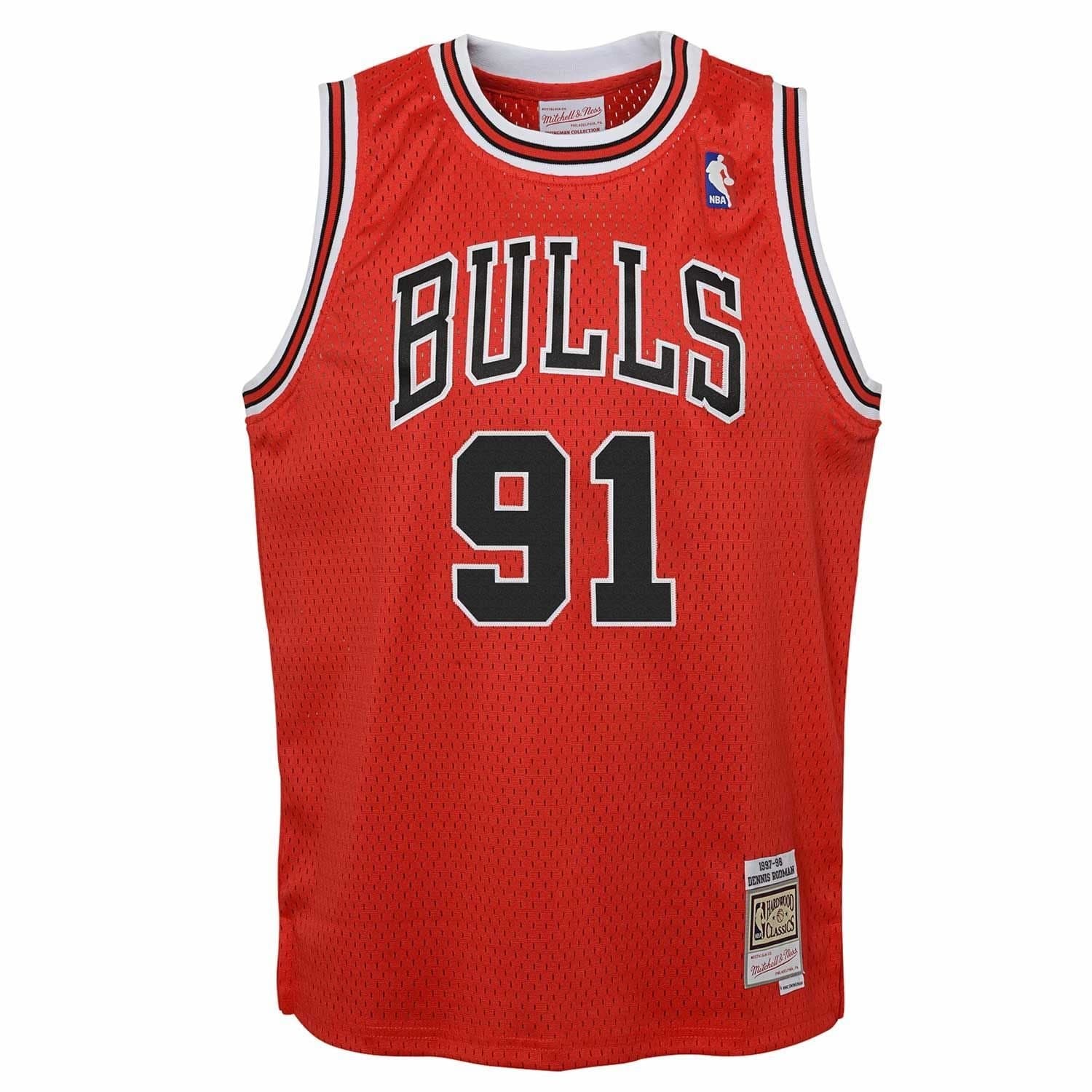 Dennis Rodman #91 Chicago Bulls 1997-98 Youth Swingman NBA Jersey (YOUTH) thumbnail 2