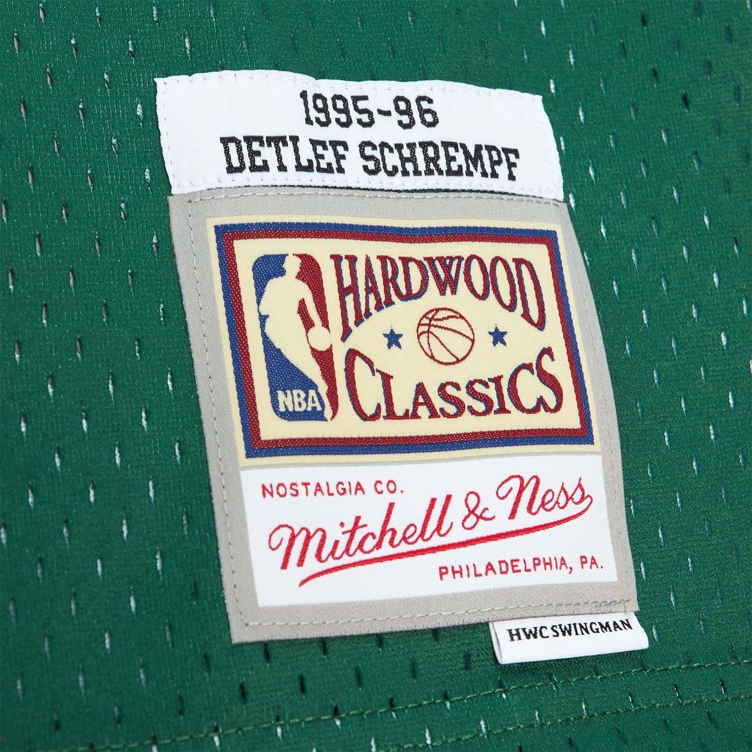 Detlef Schrempf #11 Seattle SuperSonics 1995-96 Swingman NBA Jersey Green thumbnail 3