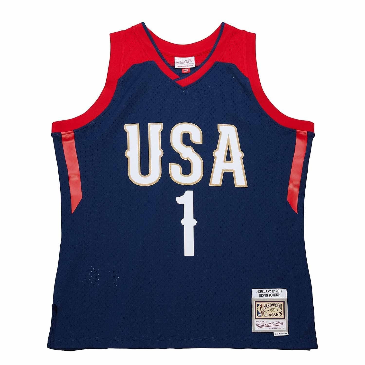 Devin Booker #1 All-Star Weekend 2017 Swingman NBA Jersey Blue — view 1