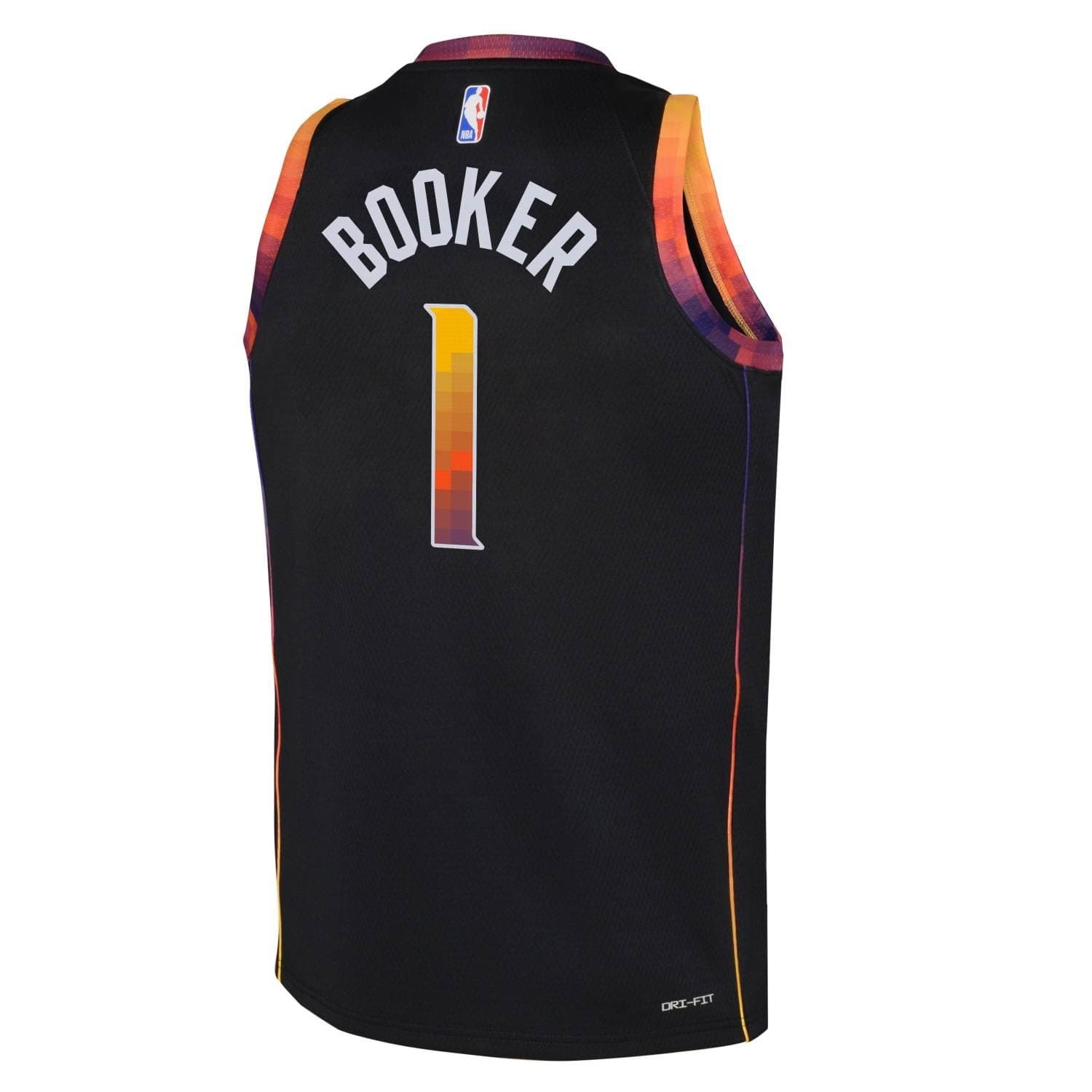 Devin Booker #1 Phoenix Suns Jordan Swingman NBA Jersey Black (YOUTH) thumbnail 3