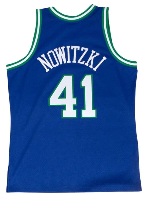 Dirk Nowitzki #41 Dallas Mavericks 1998-99 Swingman NBA Jersey Blue thumbnail 2