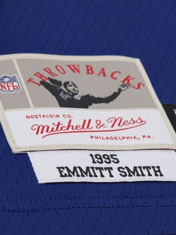Emmitt Smith #22 Dallas Cowboys 1995 Legacy Super Bowl XXX NFL Jersey Navy thumbnail 3
