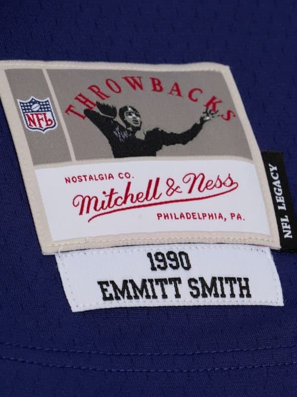 Emmitt Smith #22 Dallas Cowboys 1990 Legacy Throwback NFL Jersey Navy thumbnail 3