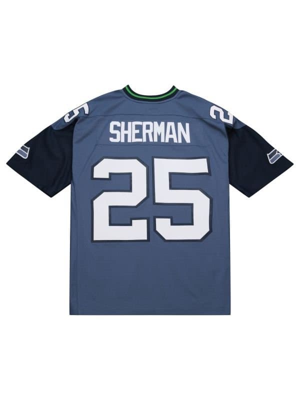 Fan #12 Seattle Seahawks Mitchell & Ness Throwback NFL Jersey Blue thumbnail 3