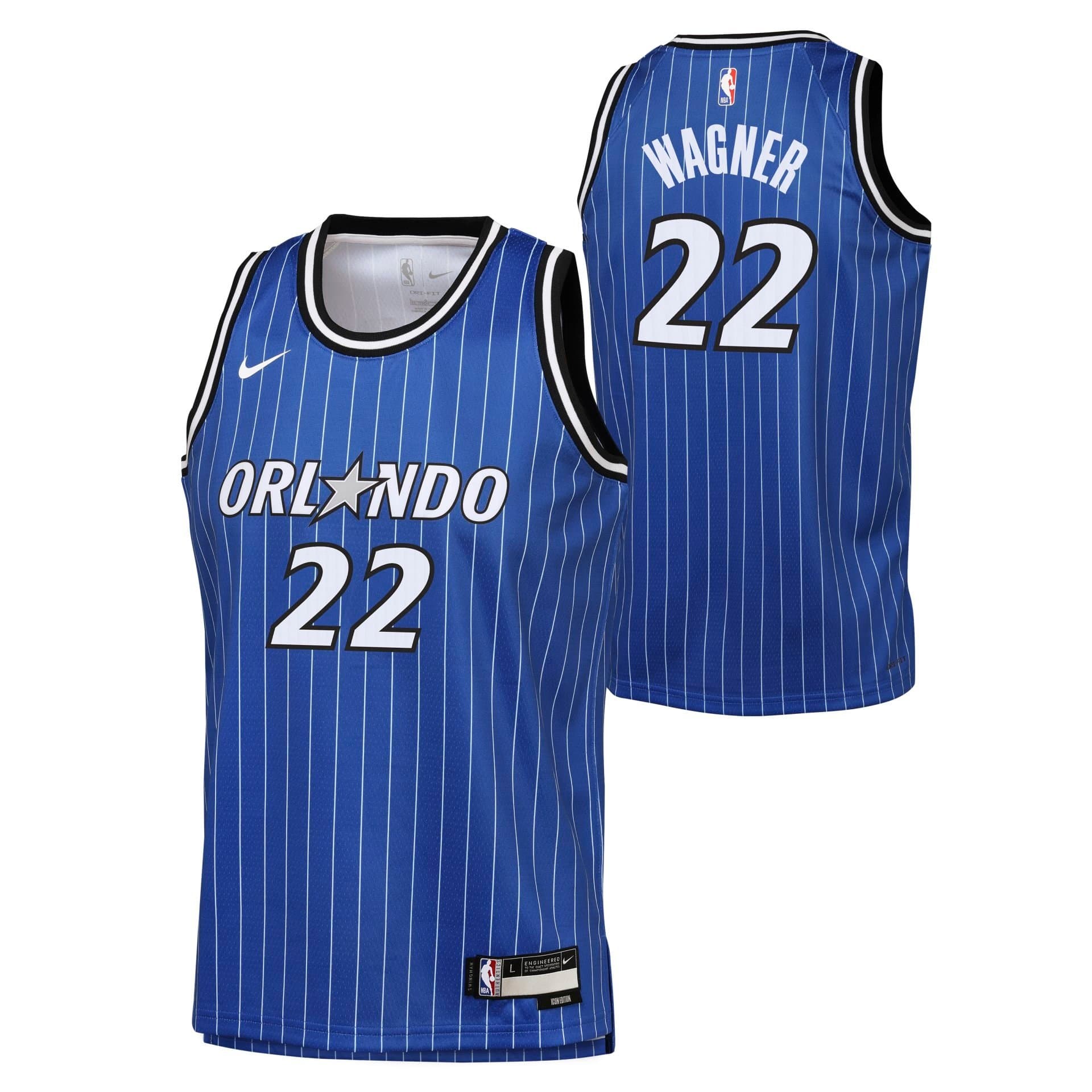 Franz Wagner #22 Orlando Magic Icon Swingman NBA Jersey Blue (YOUTH) — view 1