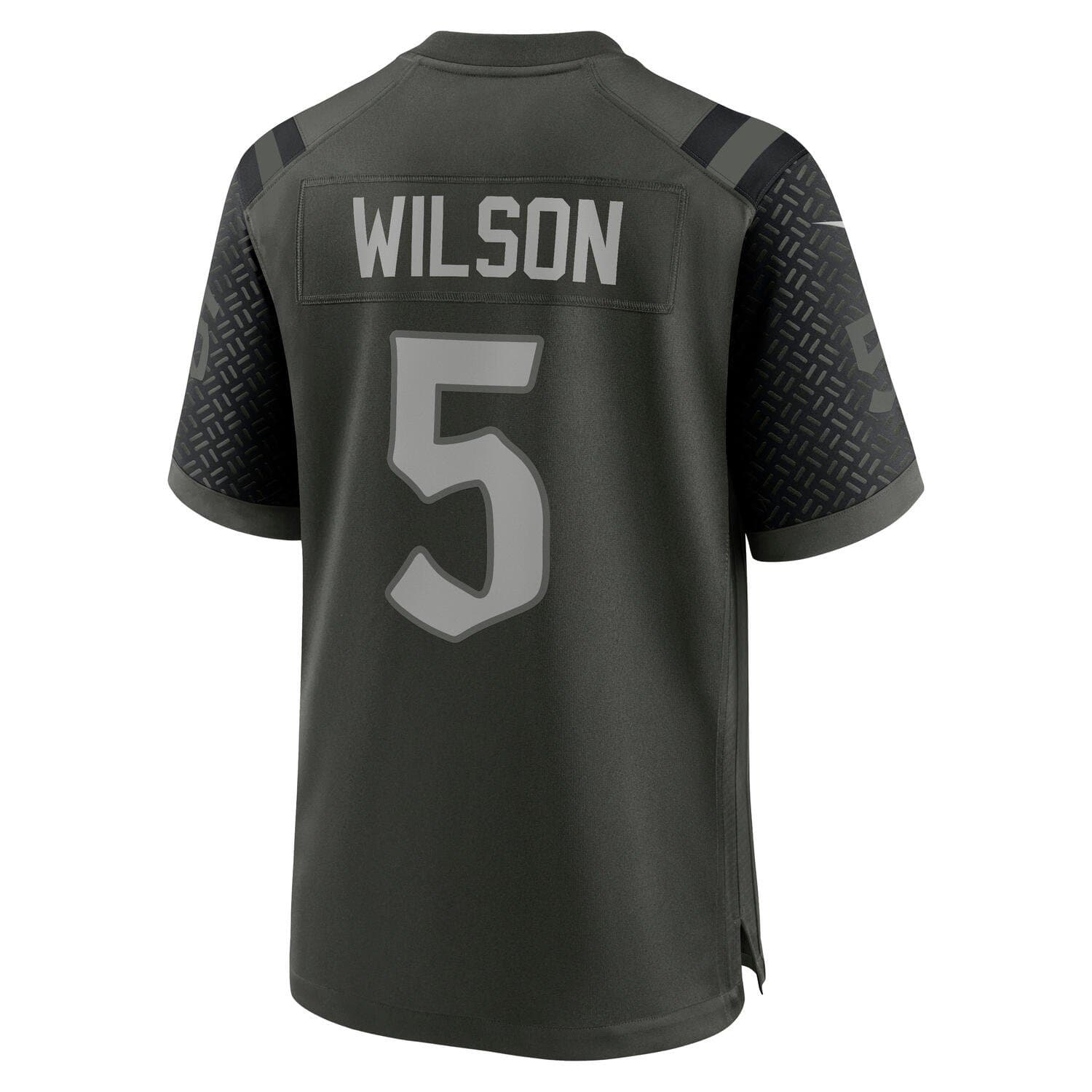 Garrett Wilson #5 New York Jets Rivalries Game NFL Trikot Gotham Green thumbnail 3
