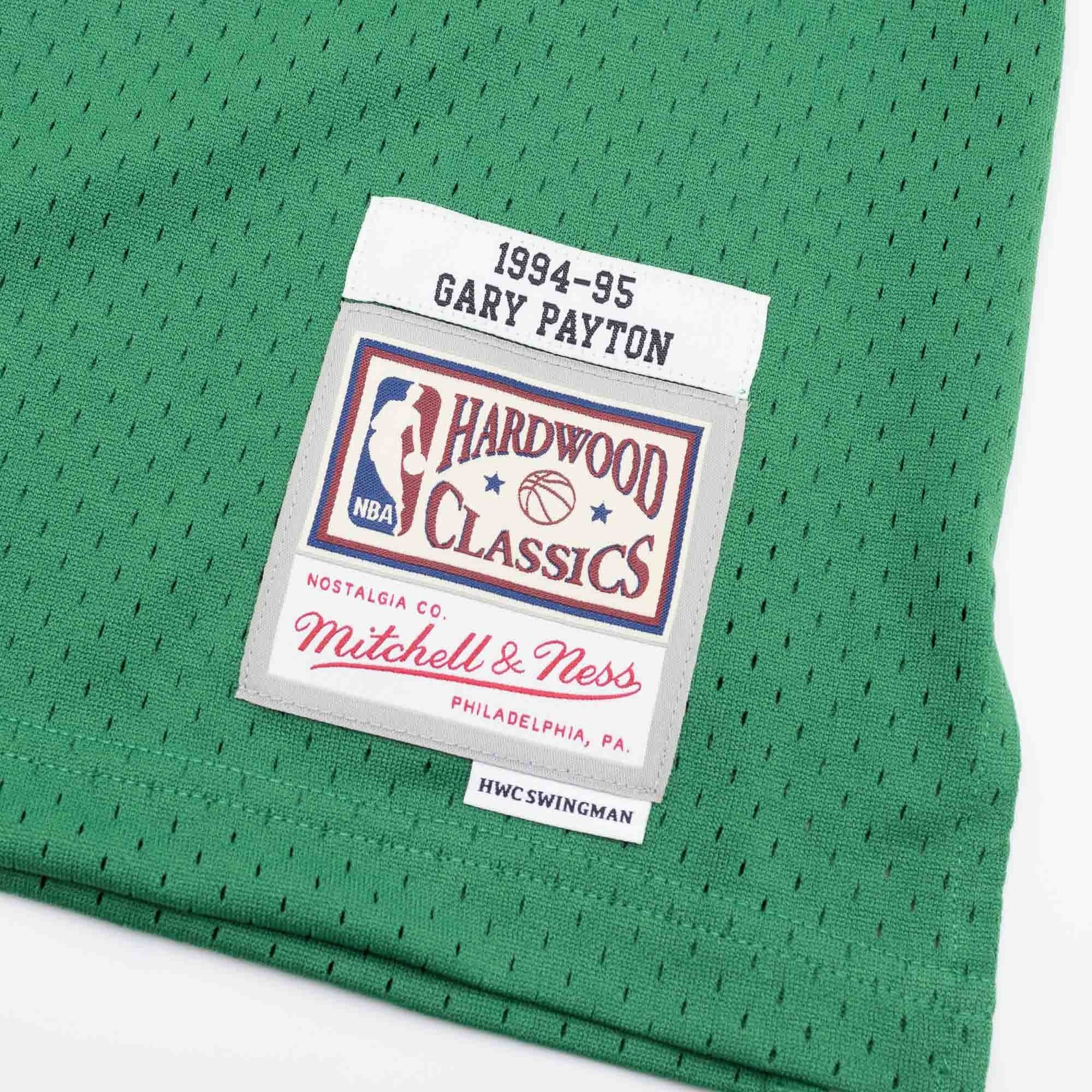 Gary Payton #20 Seattle SuperSonics 1994-95 Swingman NBA Jersey Green thumbnail 3