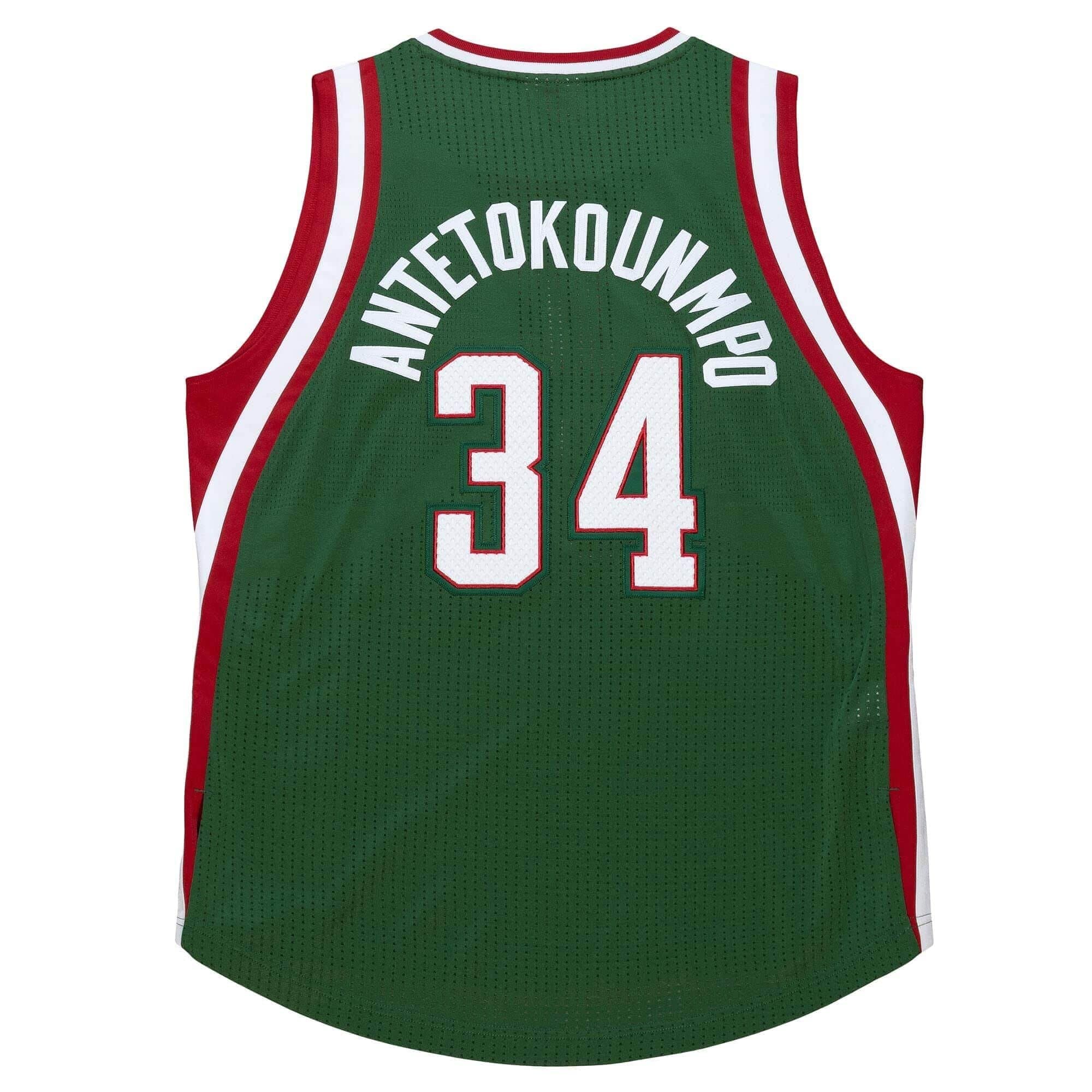 Giannis Antetokounmpo #34 Milwaukee Bucks 2013-14 Authentic NBA Trikot Green thumbnail 2