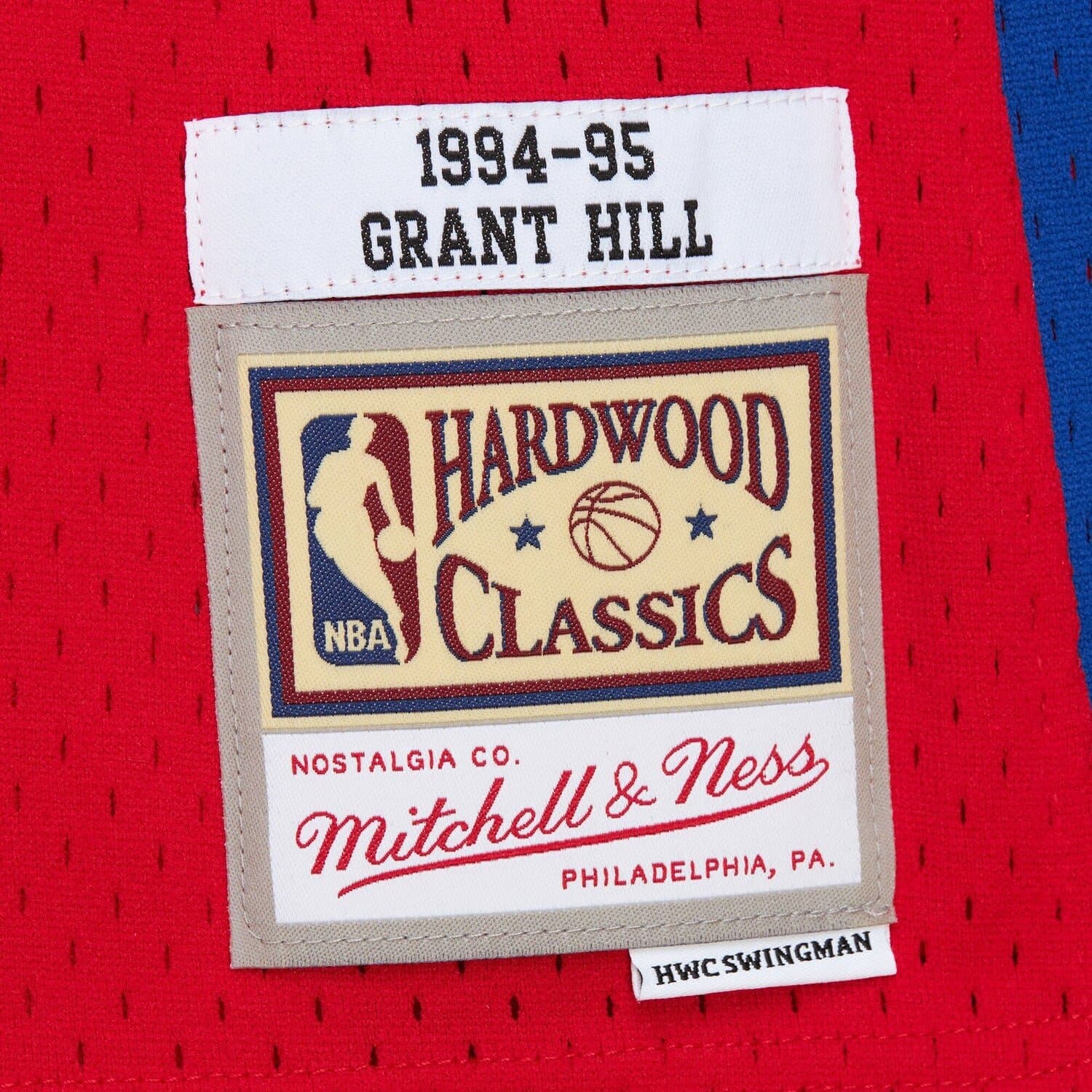 Grant Hill #33 Detroit Pistons 1994-95 Mitchell & Ness Swingman NBA Jersey Red thumbnail 3