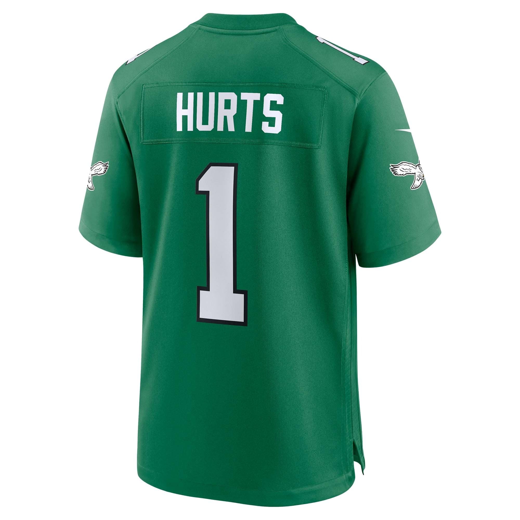 Jalen Hurts #1 Philadelphia Eagles Classic Game NFL Jersey Green thumbnail 2