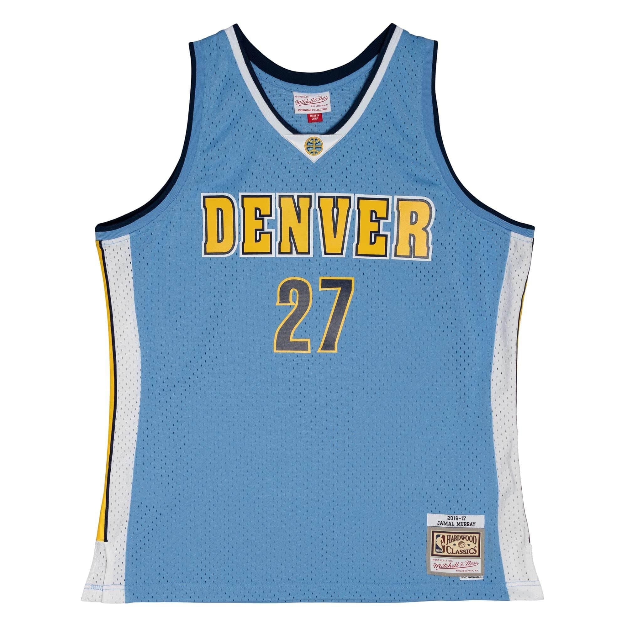 Jamal Murray #27 Denver Nuggets 2016-17 Mitchell & Ness Swingman NBA Jersey Blue — view 1