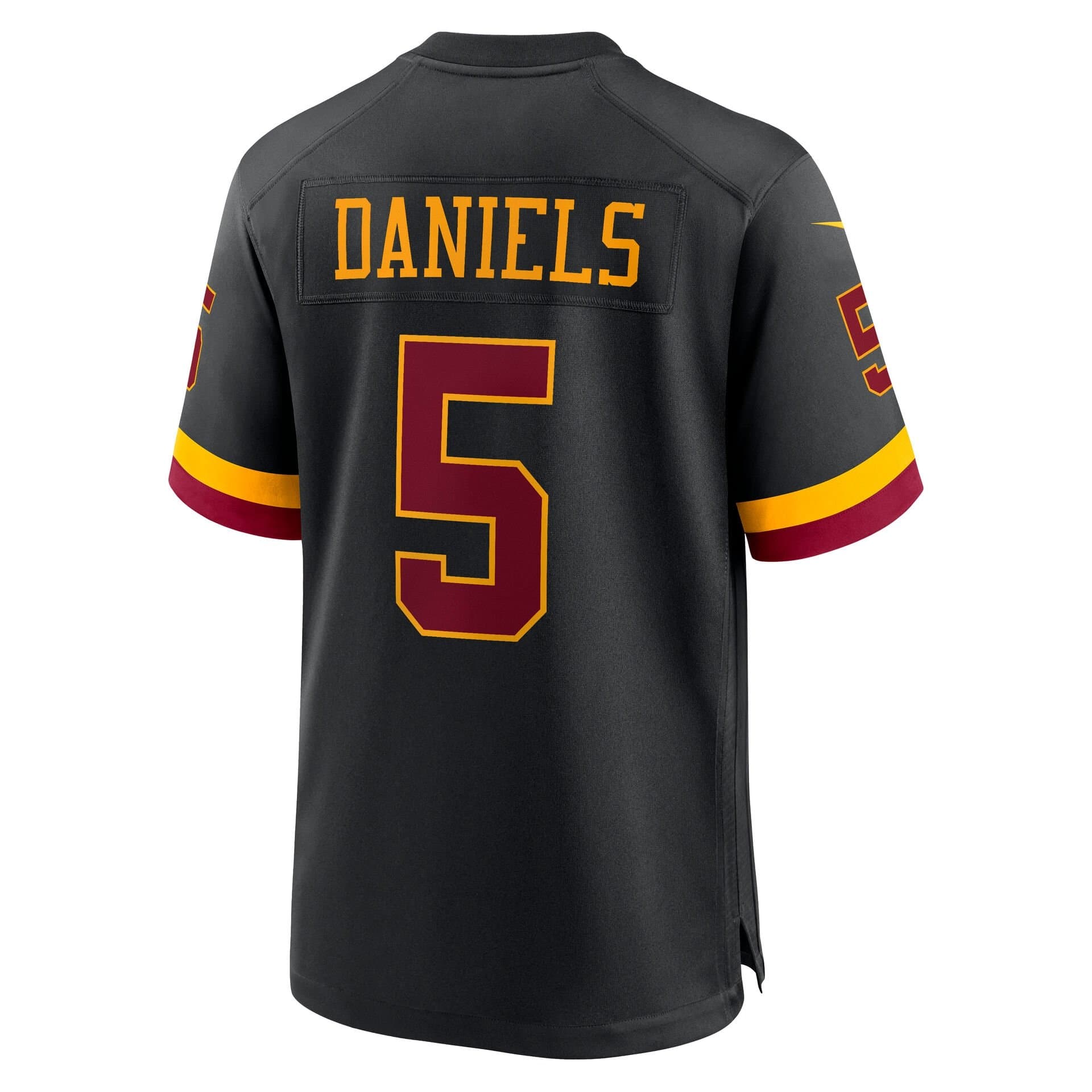 Jayden Daniels #5 Washington Commanders 2026 Game NFL Jersey Alternate Black thumbnail 3